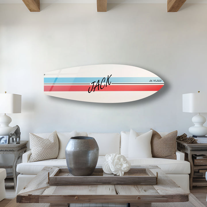 Personalisierte Surfbrett-Wandkunst