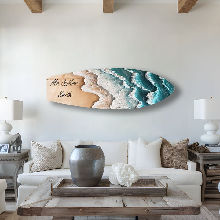 Persönlich angepasste Surfbrett-Wandkunst