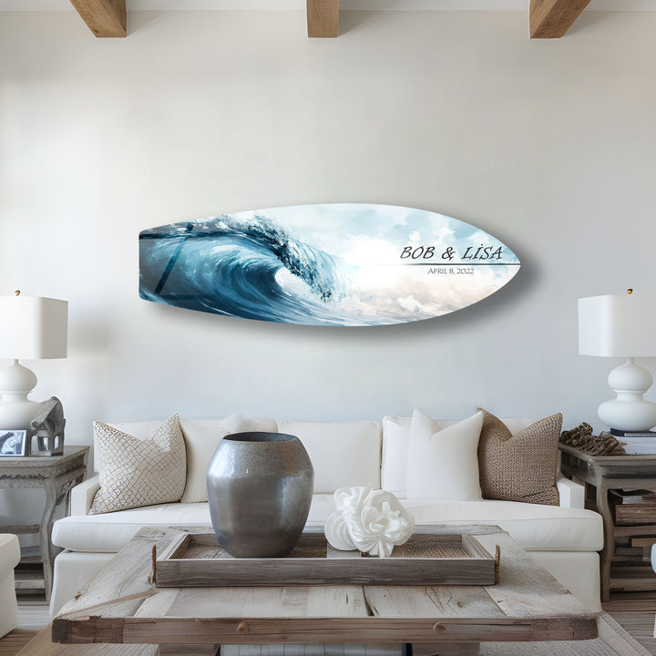 Anpassbare Surfbrett-Wandkunst