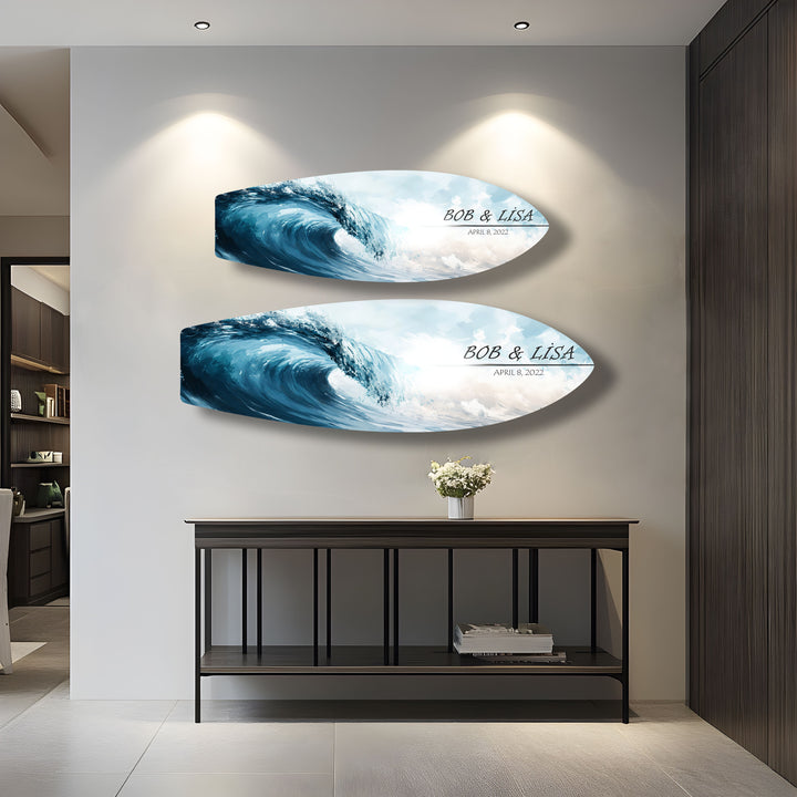 Anpassbare Surfbrett-Wandkunst
