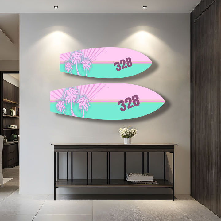 Anpassbare Surfbrett-Wandkunst
