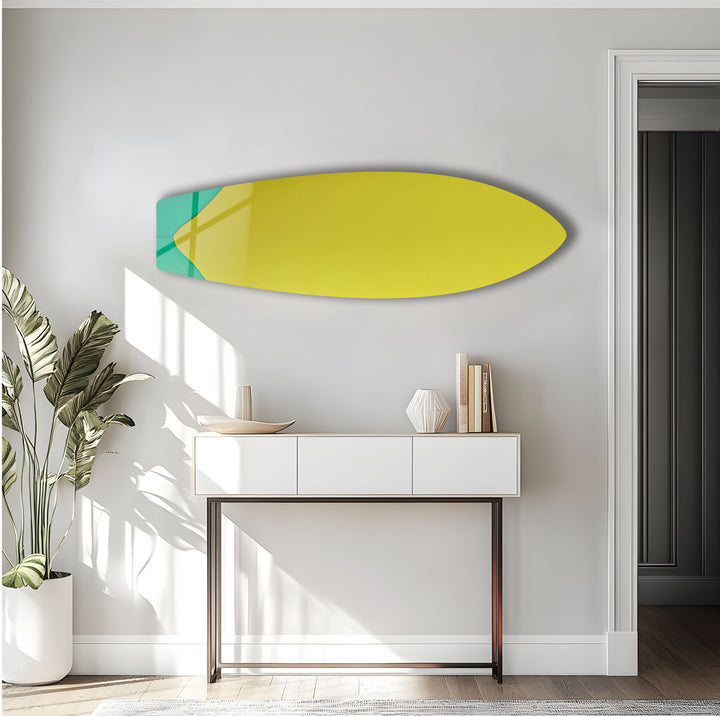 Olive Surfboard Wall Art