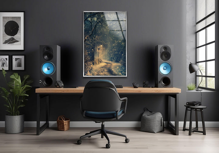 Narnia Winter Glass Wall Art print on glass, glass printed photos
