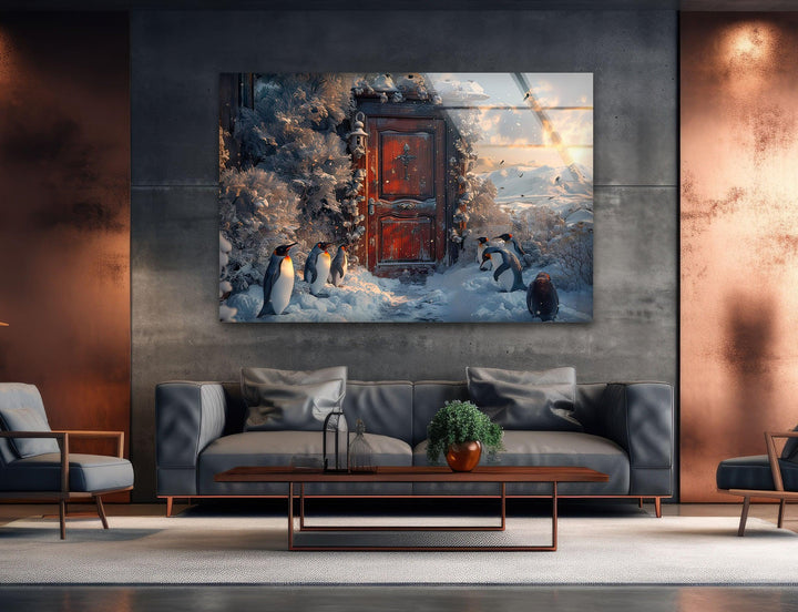 Narnia & Penguins Glass Wall Art large glass photo prints, glass wall photos

