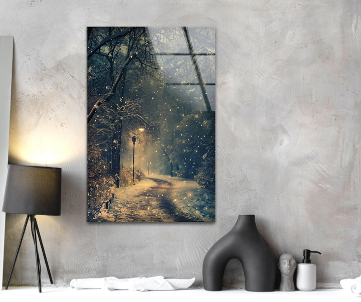 Narnia Winter Glass Wall Art glass image printing, glass prints from photos
