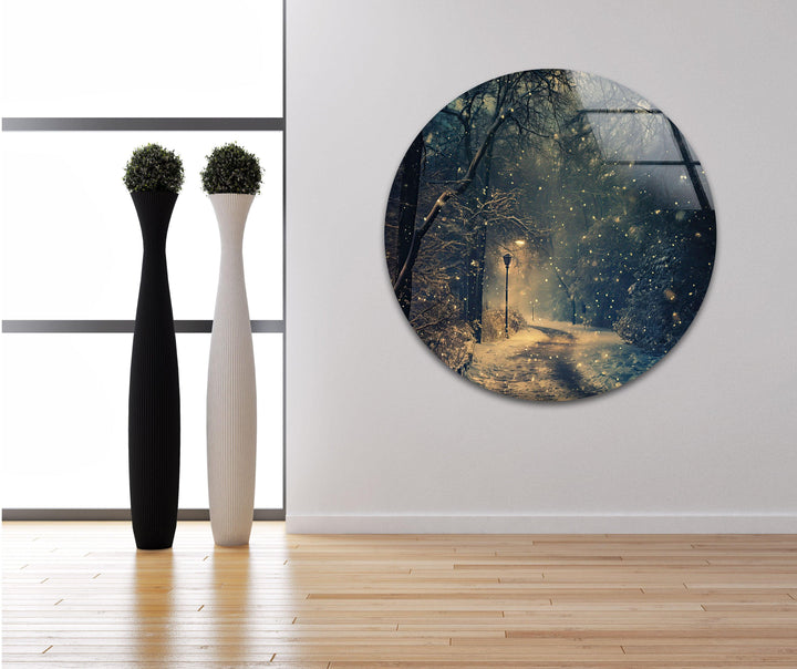 Narnia Winter Glass Wall Art photo print on glass, prints on glass wall art
