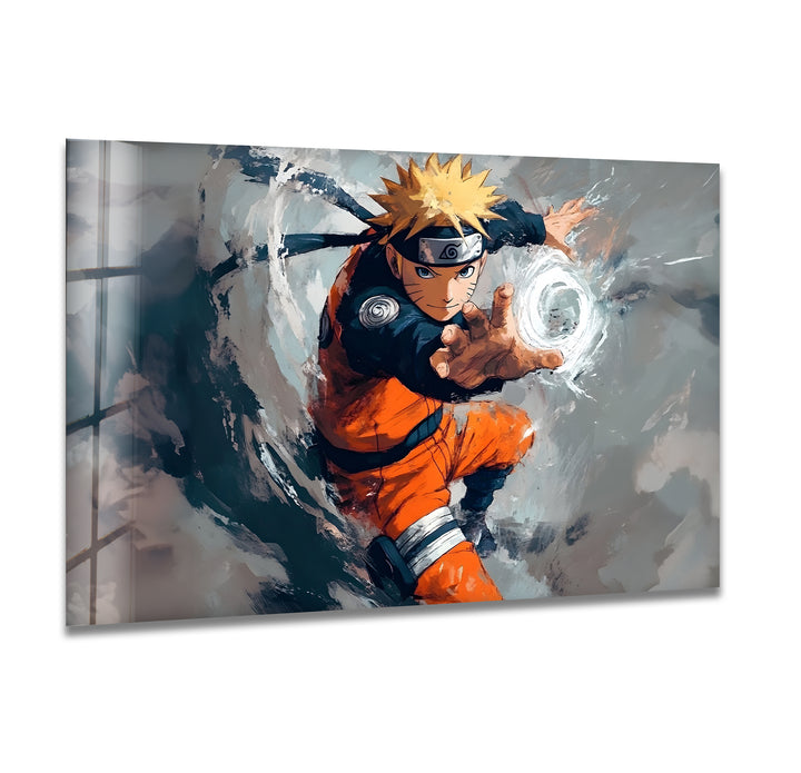 Naruto's Power Glass Wall Art glass image printing, glass prints from photos