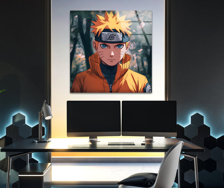 Naruto in Jungle Glass Wall Art Glass Printing Wall Art, Print photos on glass