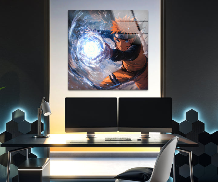 Naruto Skills Glass Wall Art print on glass, glass printed photos