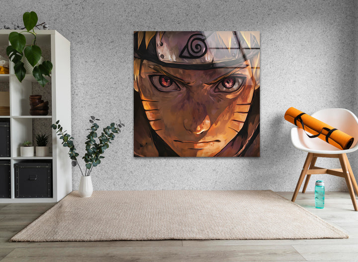 Portrait of Naruto Glass Wall Art  glass photo prints, glass picture prints