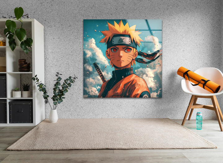 Naruto Portrait Glass Wall Art custom glass pictures, glass art prints