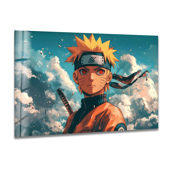 Naruto Portrait Glass Wall Art glass art painting, glass art for the Wall