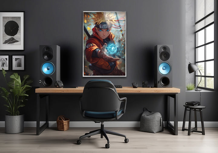 Naruto Magic Glass Wall Art photo print on glass, prints on glass wall art