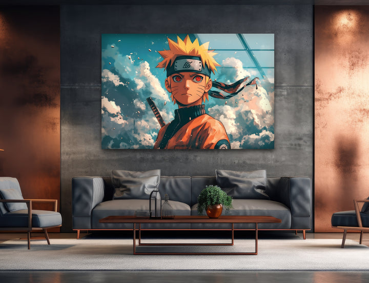 Naruto Portrait Glass Wall Art custom glass photo prints, large glass prints