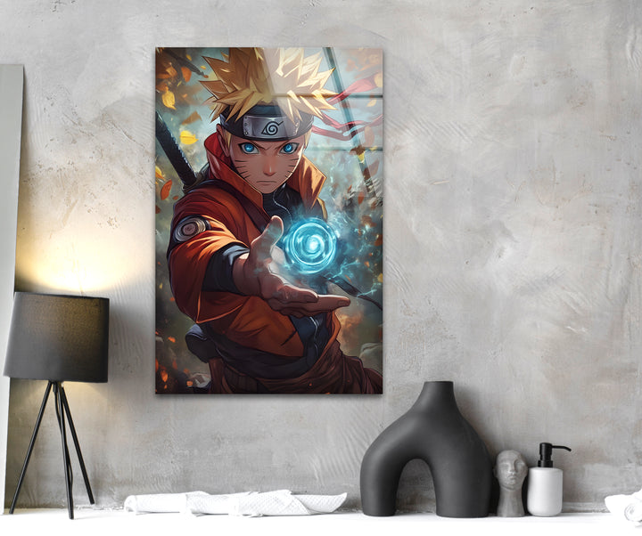 Naruto Magic Glass Wall Art stained glass wall art, stained glass wall decor