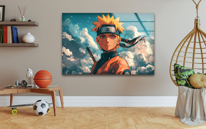 Naruto Portrait Glass Wall Art print on glass, glass printed photos