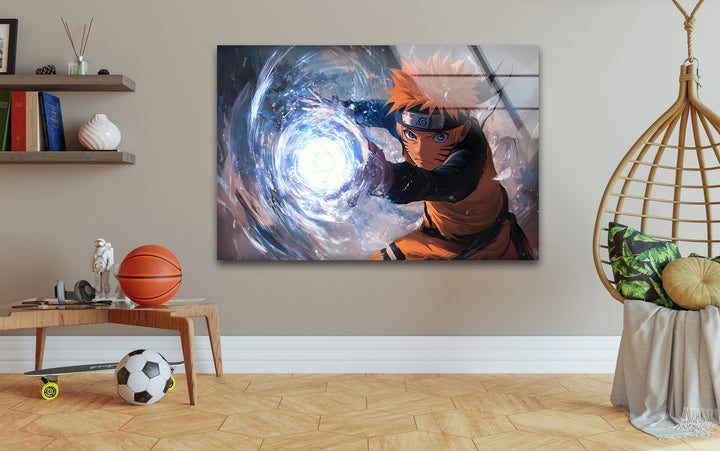 Naruto Skills Glass Wall Art glass art painting, glass art for the Wall