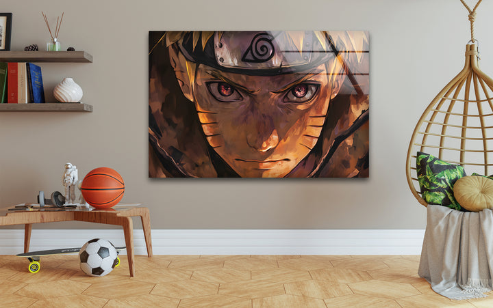 Portrait of Naruto Glass Wall Art Glass Printing Wall Art, Print photos on glass