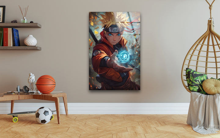 Naruto Magic Glass Wall Art glass art painting, glass art for the Wall