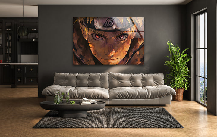 Portrait of Naruto Glass Wall Art custom glass photo prints, large glass prints