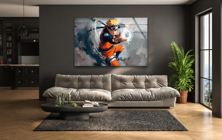Naruto's Power Glass Wall Art glass pictures for Wall, glass prints wall art