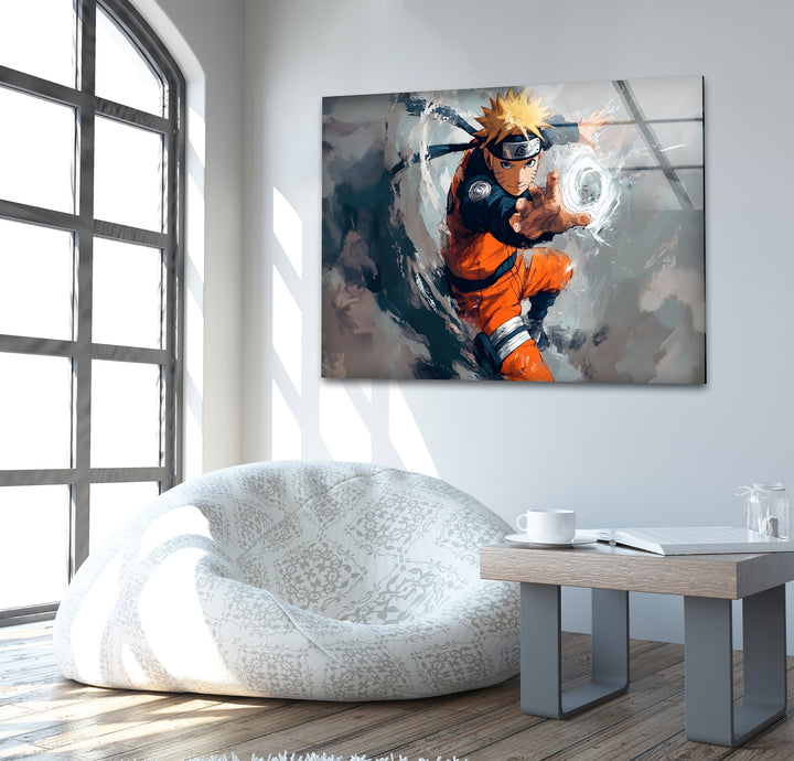 Narutos Kraft – Wandbild aus Glas