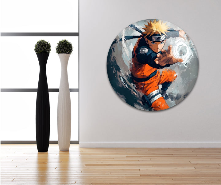 Naruto's Power Glass Wall Art custom glass photo prints, large glass prints