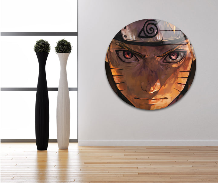 Portrait of Naruto Glass Wall Art glass art painting, glass art for the Wall