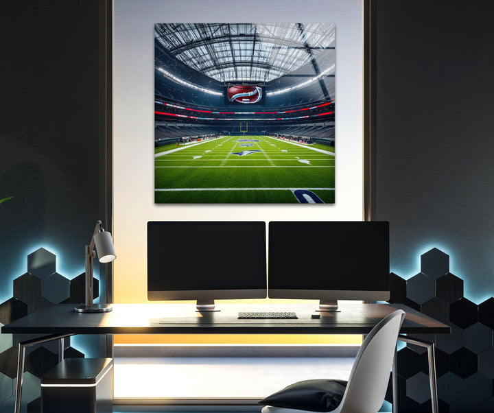 NFL Stadium Glass Wall Art photo print on glass, prints on glass wall art

