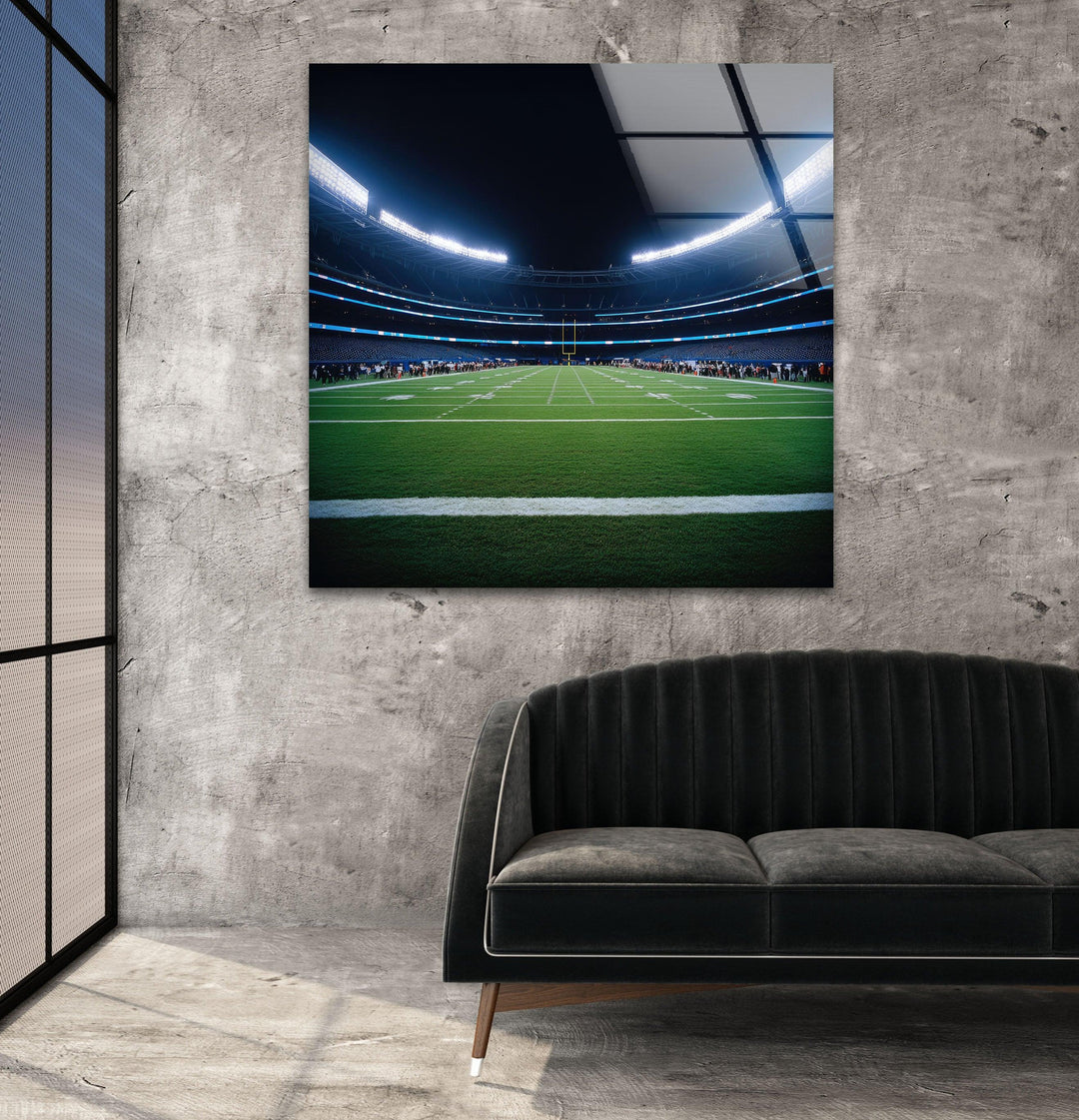 NFL Stadium Art Glass Wall Art glass pictures for Wall, glass prints wall art
