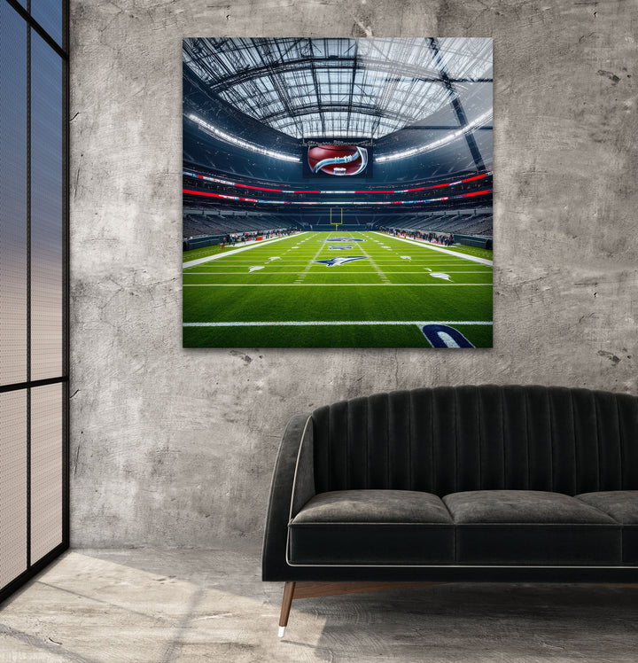 NFL Stadium Glass Wall Art glass pictures for Wall, glass prints wall art

