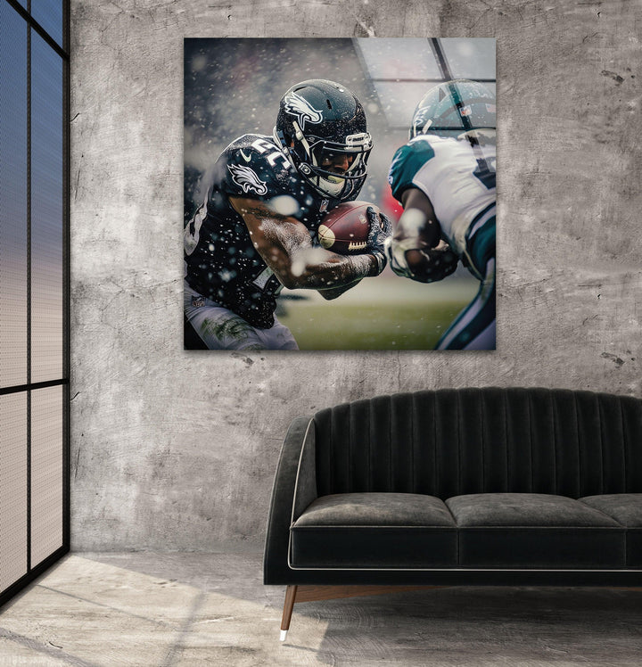Philadelphia Eagles NFL Glass Wall Art Glass Printing Wall Art, Print photos on glass
