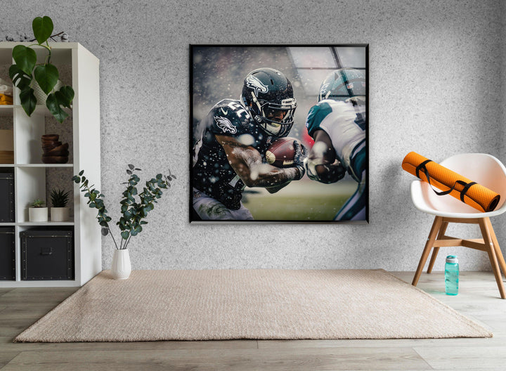Philadelphia Eagles NFL Glass Wall Art stained glass wall art, stained glass wall decor
