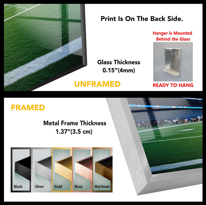 NFL Stadium Landscape Glass Wall Art