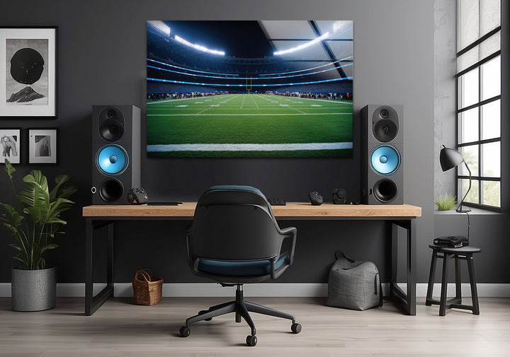 NFL Stadium Art Glass Wall Art large glass photo prints, glass wall photos

