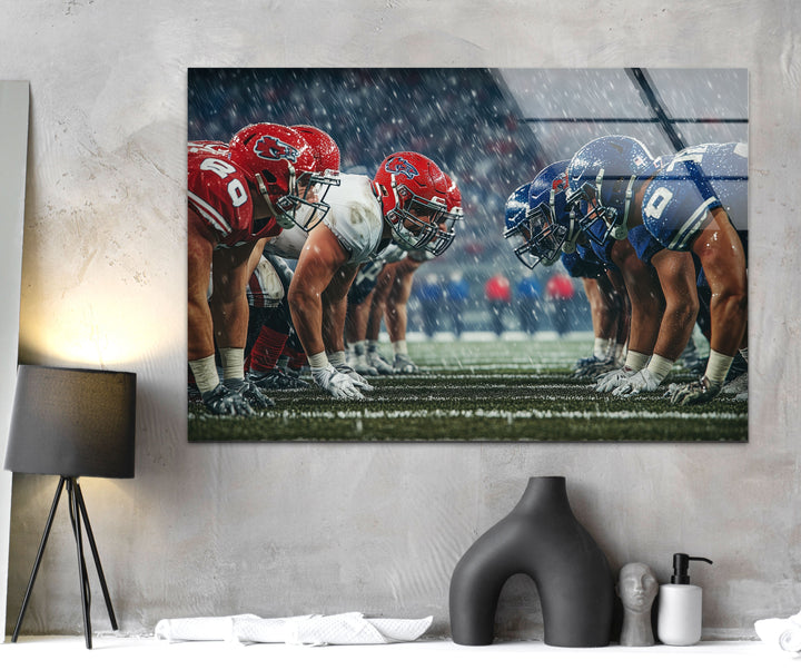 NFL Match-Wandkunst aus Glas