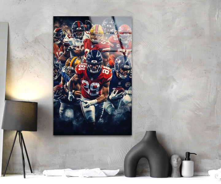 NFL Team Glass Wall Art Glass Printing Wall Art, Print photos on glass
