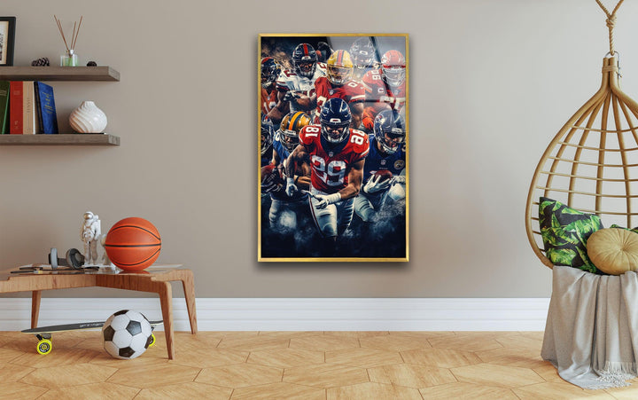 NFL Team Glass Wall Art glass photo prints, glass picture prints
