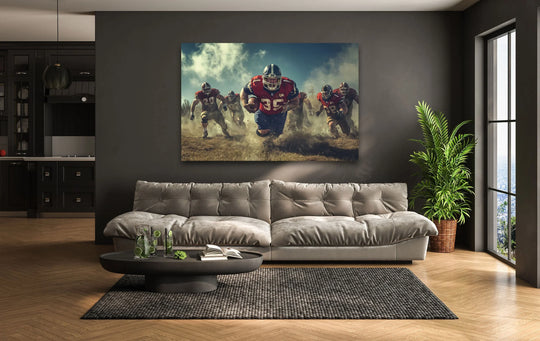 NFL Red Team Glass Wall Art glass image printing, glass prints from photos
