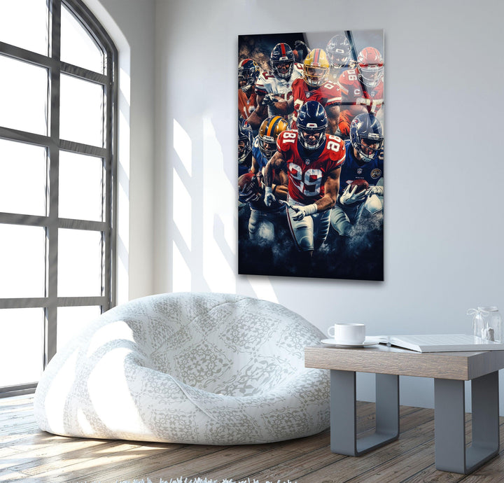 NFL Team Glass Wall Art glass image printing, glass prints from photos
