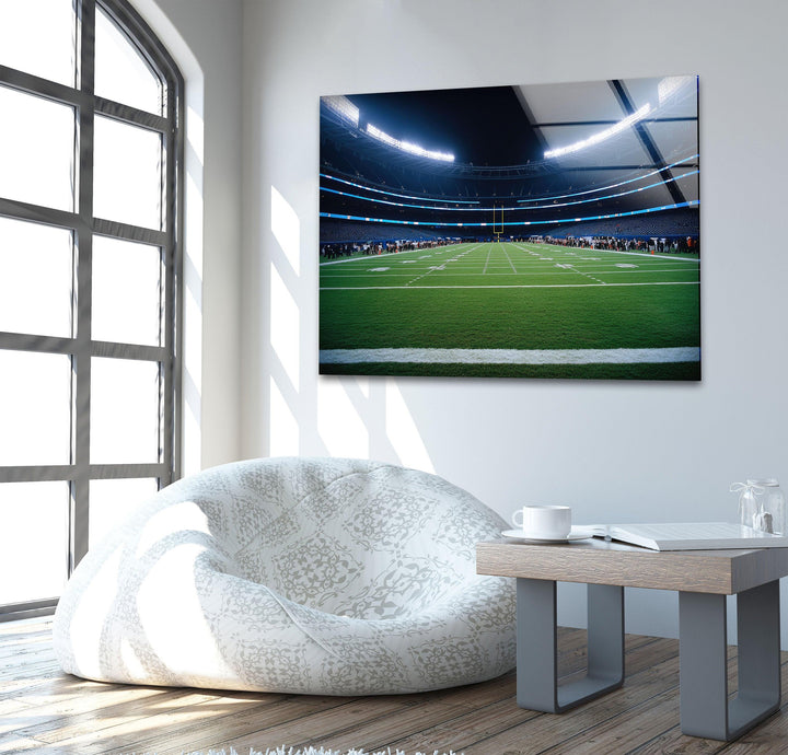 NFL Stadium Art Glass Wall Art glass photo prints, glass picture prints

