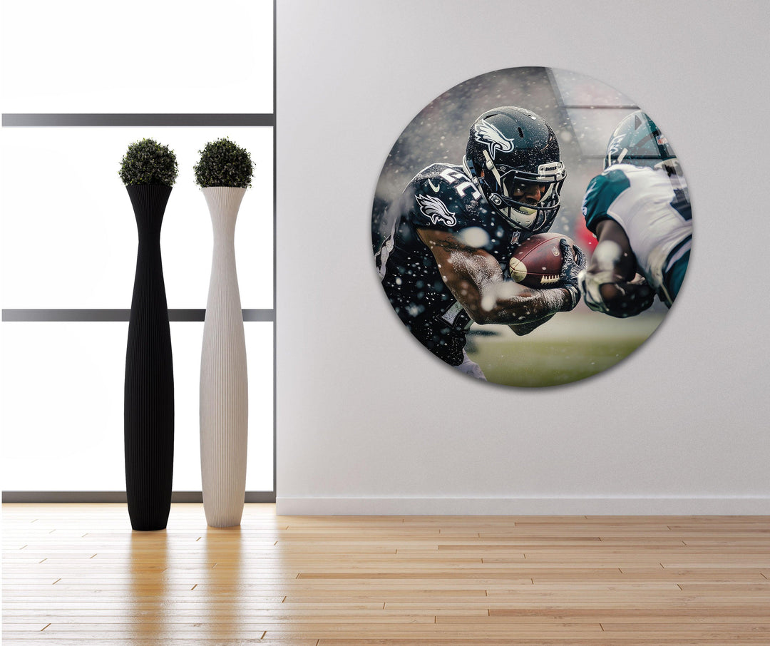Philadelphia Eagles NFL Glass Wall Art photo print on glass, prints on glass wall art
