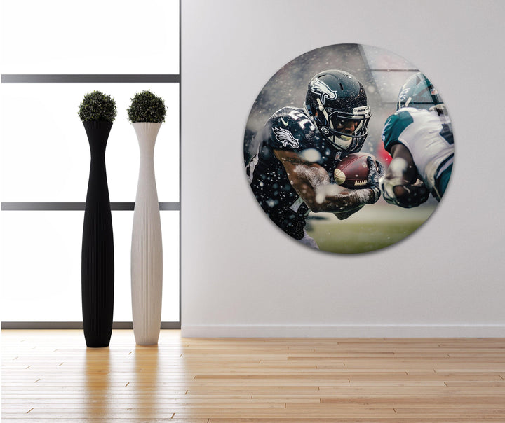Philadelphia Eagles NFL Glass Wall Art photo print on glass, prints on glass wall art
