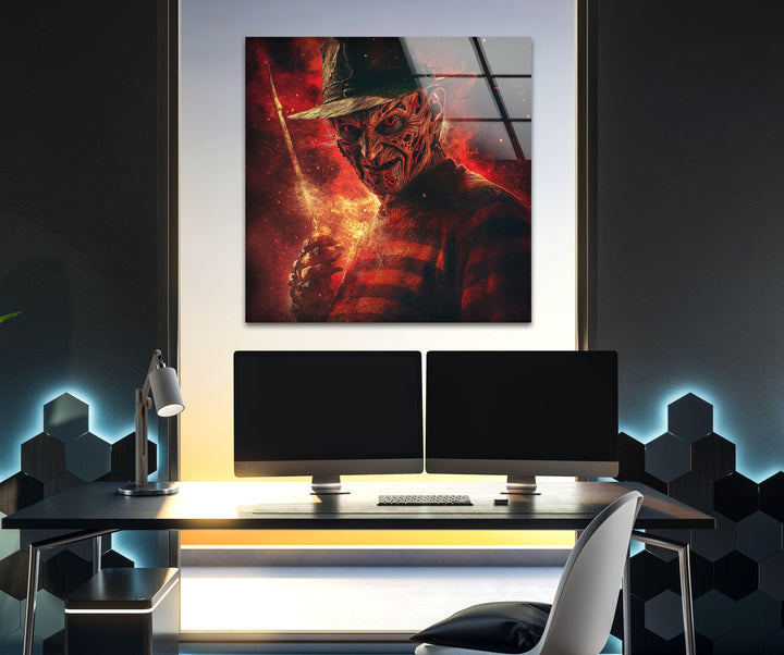 Nightmare on Elmstreet Glass Wall Art glass image printing, glass prints from photos
