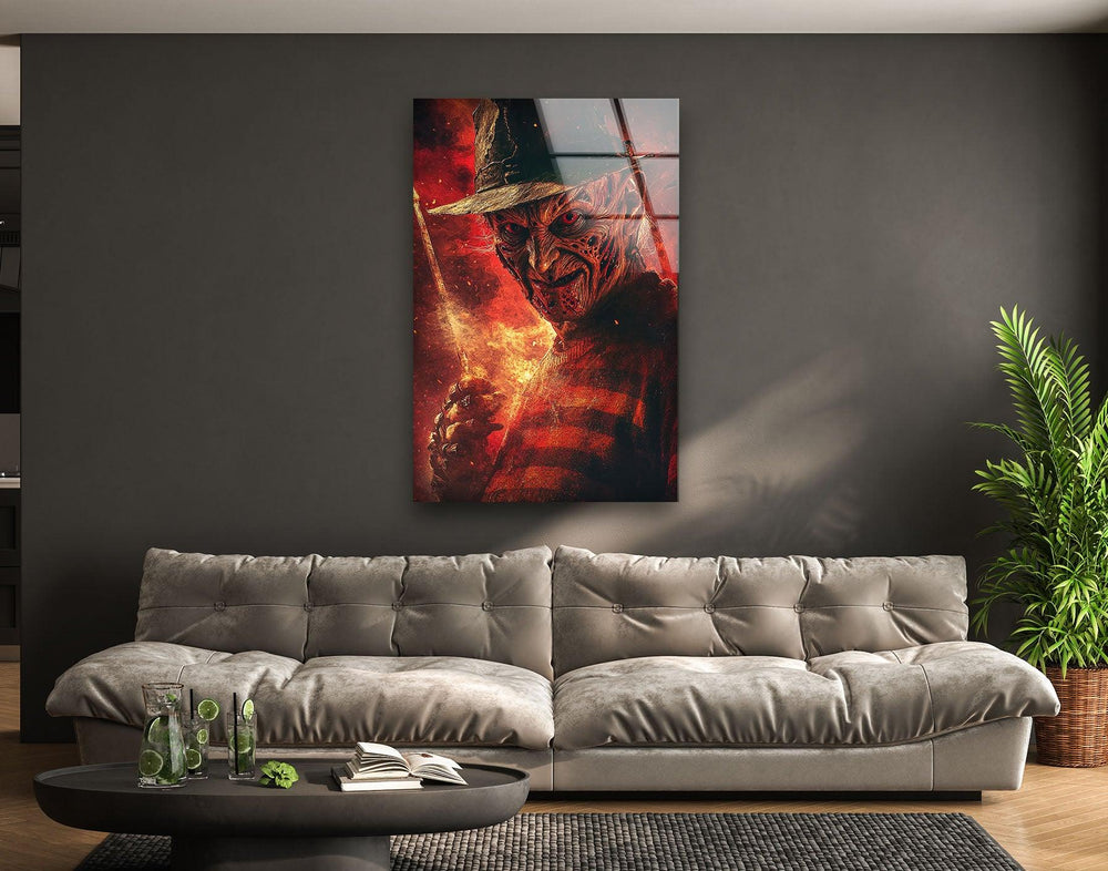 Nightmare on Elmstreet Glass Wall Art art glass wall art, glass wall art pictures

