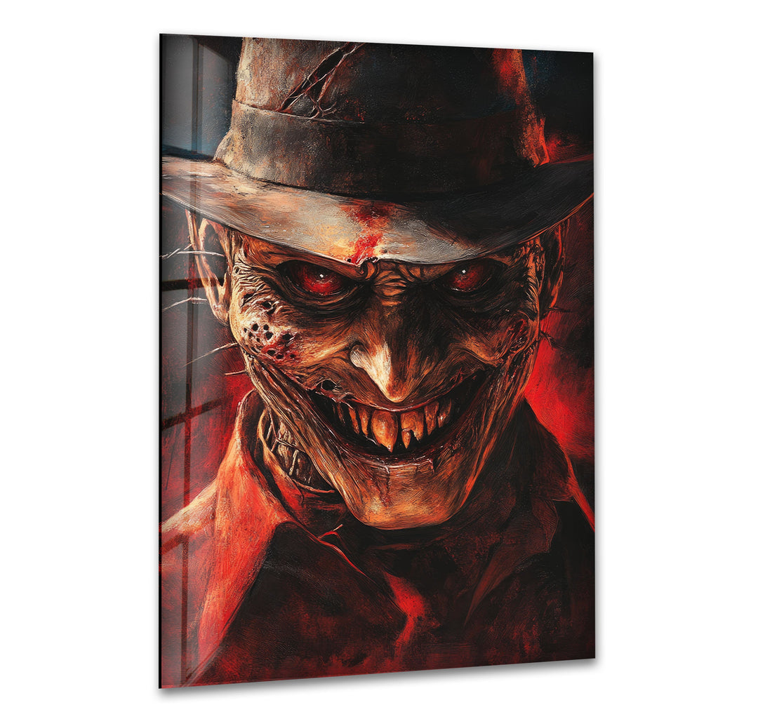 Scary Nightmare on Elmstreet Glass Wall Art art glass wall art, glass wall art pictures
