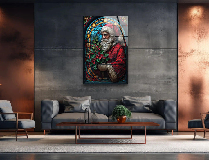 Santa Claus Noel Glass Wall Art - MyPhotoStation