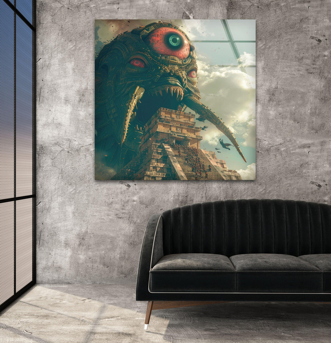 One Eye Monster Glass Wall Art art glass wall art, glass wall art pictures
