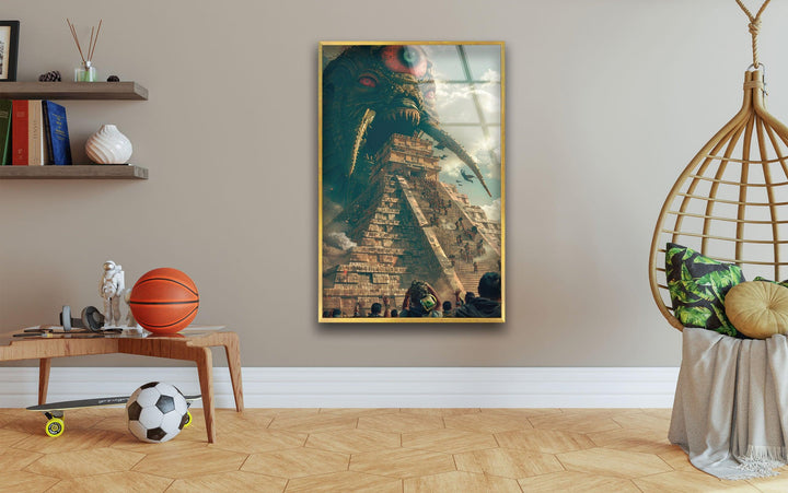 One Eye Monster Glass Wall Art large glass photo prints, glass wall photos
