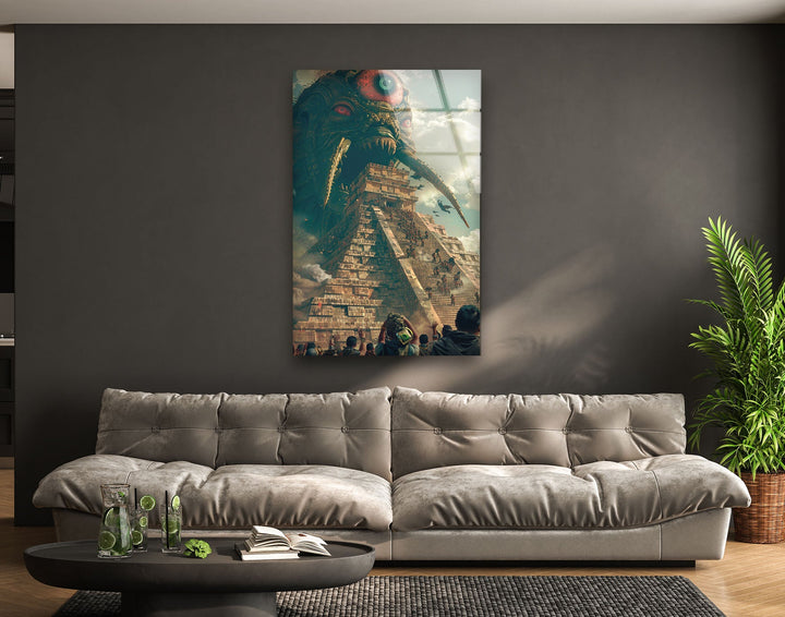 One Eye Monster Glass Wall Art Glass Printing Wall Art, Print photos on glass
